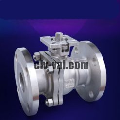 Pneumatic Actuator JIS DIN ANSI 2PC Flanged Floating Ball Valve